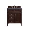 James Martin Vanities Brittany 30in Single Vanity, Burnished Mahogany, w/ 3 CM Charcoal Soapstone Quartz Top 650-V30-BNM-3CSP - alternate 1
